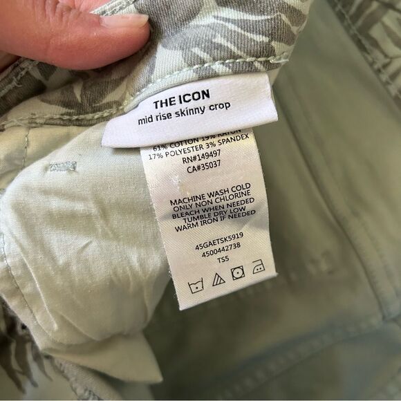 Joe’s Jeans The Icon Palm Skinny Crop Mint Green Women's Size 31 - Picture 7 of 10